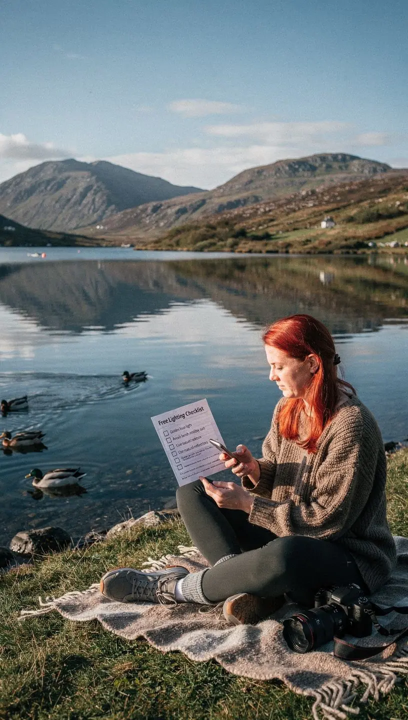 Golden hour photography tips and lighting checklist.