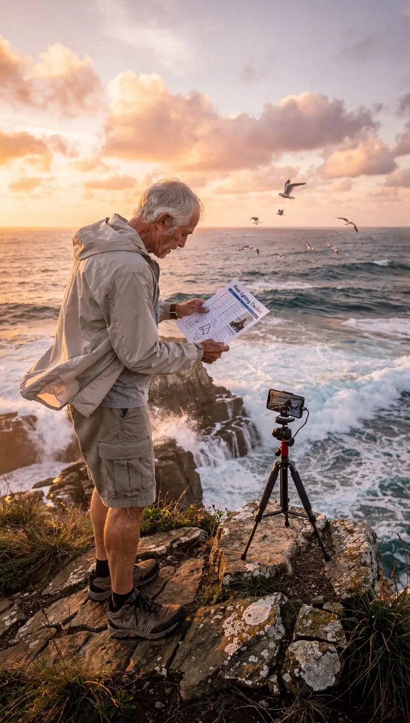 Mobile phone capturing vibrant night scenes outdoors.